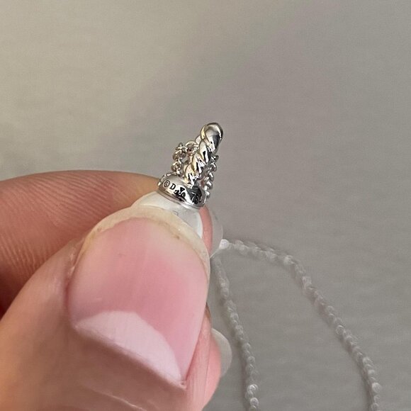 DAVID YURMAN Necklace Petite Solar with Pearl and Diamonds Pendant - Picture 8 of 8